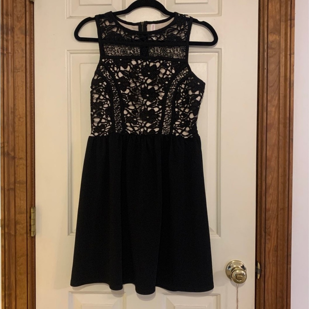 Xhilaration Black Lace Dress Small